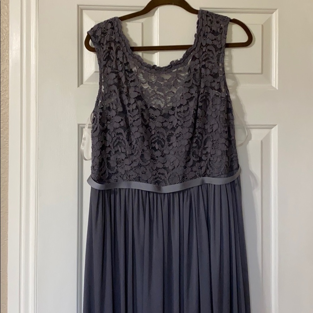 David’s Bridal’s Long Chiffon Bridesmaid Dress